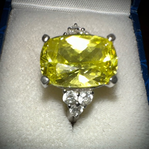 Faux Citrine Crystal with CZs - Picture 6 of 8